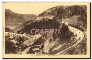 VINTAGE POSTCARD Morez Four Viaducts