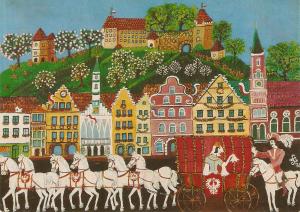 Lucy Seemann. Festival at Landshut. Horses Nice German PC. Size 6x4