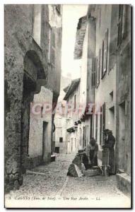 Postcard Old Cagnes An Arab Street Women