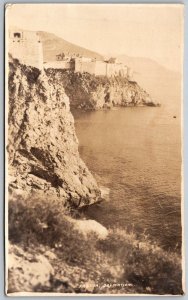 Ragusa Dalmation Dubrovnik Croatia c1918 RPPC Real Photo Postcard Coastal View