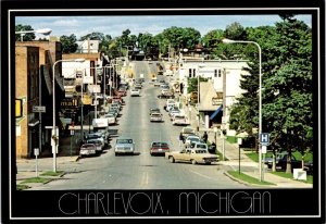 2~4X6 Postcards Charlevoix, MI Michigan  HARBOR ENTRANCE/Homes & STREET SCENE