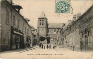 CPA gouvieux eglise sainte-Genevieve-rue de creil (1207194) 