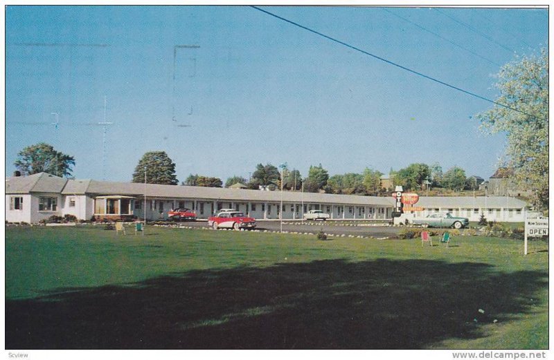 The Village Motel & Restaurant, Highway #2, Ontario, Canada, PU-1987