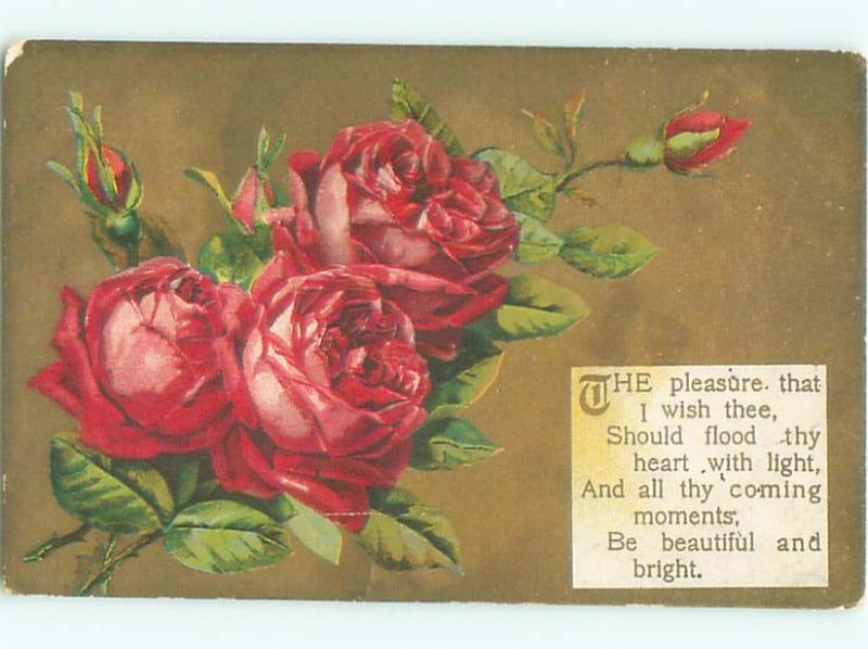 Divided-Back BEAUTIFUL FLOWERS SCENE Great Postcard AA2883