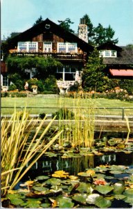 Lily Pond Pavilion Stanley Park Vancouver BC Canada Postcard VTG UNP Vintage 