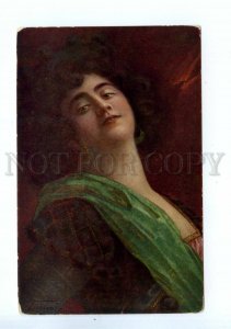 532040 Wilhelm TIMM Dolores BELLE Woman DANCER Femme fatale Vintage postcard