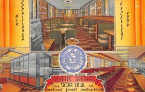 Ann Arbor Michigan Prekete's Bros Sugar Bowl Restaurant Postcard AA16683