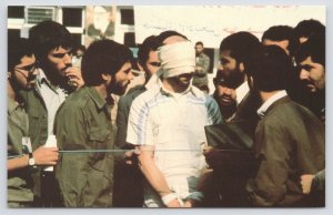 Blindfolded American Embassy Official~1979~Iranian “Students” In Teheran~Vtg PC
