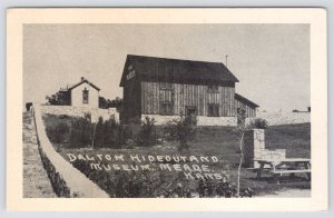 Meade Kansas~Dalton Hideout & Museum~1950s B&W Postcard