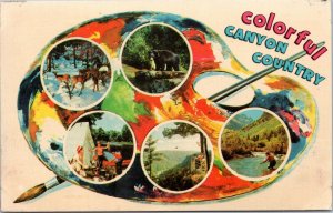 postcard Pennsylvania Grand Canyon Colorful Canyon Country palette