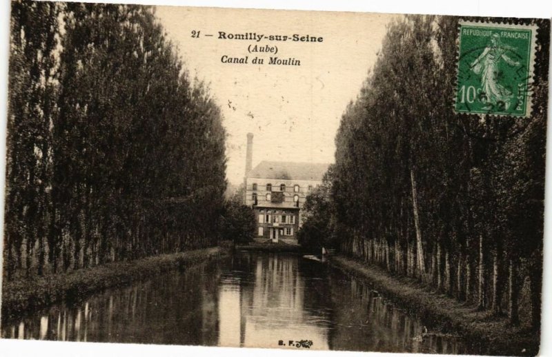 CPA ROMILLY-sur-SEINE - Le Canal du Moulin (179408)