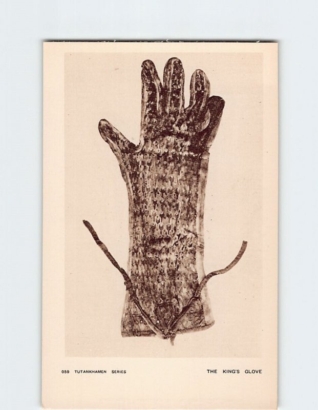 Postcard The Kings Glove Tutankhamen Egypt