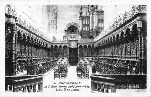 BR50803 Cathedrale de st Bertrand de comminges les stalles        France