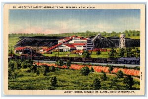 1940 One Largest Anthracite Coal Breakers World Shenandoah Pennsylvania Postcard