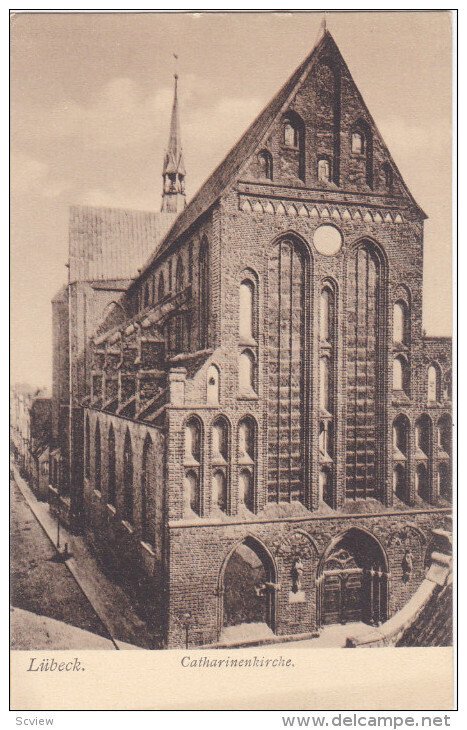 LUBECK, Schleswig-Holstein, Germany, 1900-1910's; Catharinenkirche