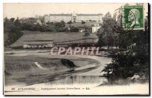 Old Postcard Avranches Establishment Institute Notre Dame