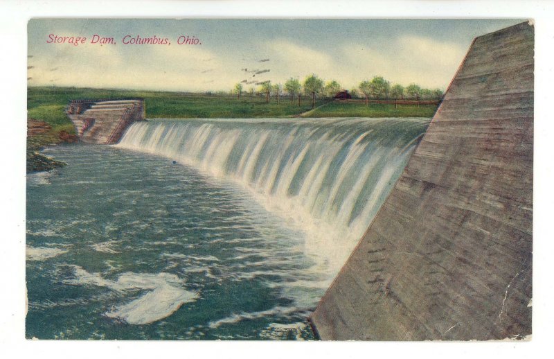 OH - Columbus. Storage Dam on Scioto River ca 1911