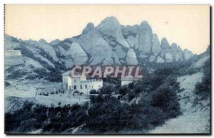 Old Postcard Montana Montserrat Ermita Santa Cecillia