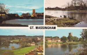 Gt Great Massingham 1970s Norfolk Postcard