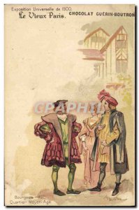 Old Postcard Fantasy Illustrator Old Paris Universal Exhibition of 1900 Bourg...