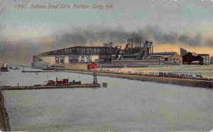 Indiana Steel Co Mill Harbor Gary IN 1910c postcard