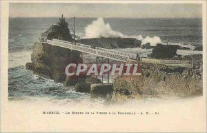 Old Postcard Biarritz The Rock of the Virgin Gateway