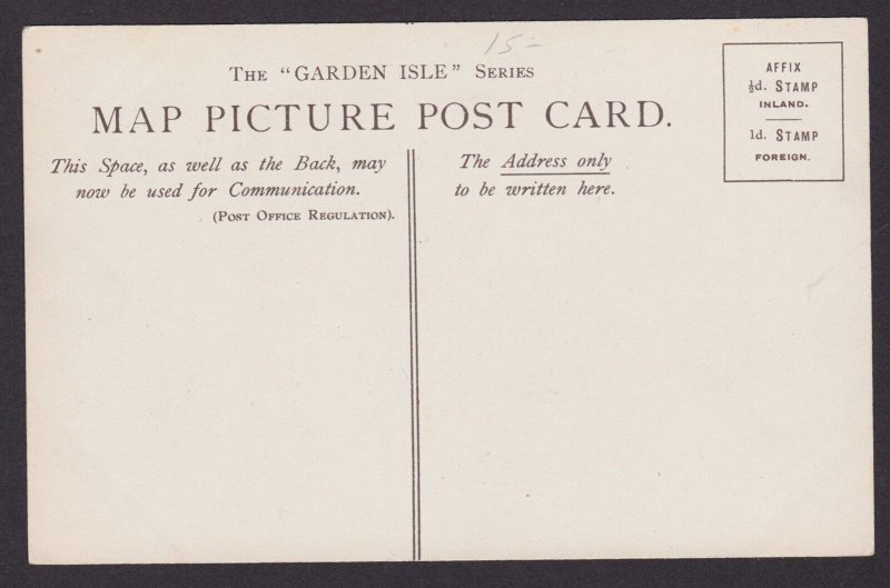 GREAT BRITAIN, Postcard, Maps, Isle of Wight
