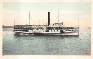 STEAMER SHIP OLD COLONY NEW YORK POSTCARD (c. 1910)