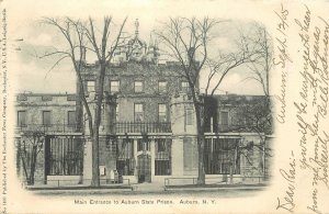 Postcard New York Auburn Main Entrance State Rochester News 23-7063