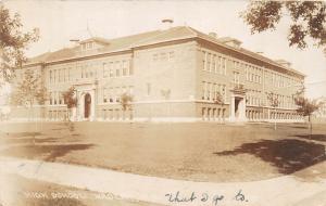 D35/ Wadena Minnesota Mn Real Photo RPPC Postcard c1920 High School Building