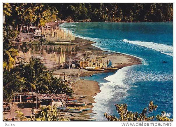 A village of fisherman, Curacao, Netherlands Antilles, 50-70s