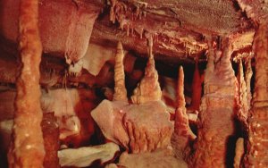 Kentucky, Onyx Colonnade in Mammoth Cave National Park Vintage Postcard