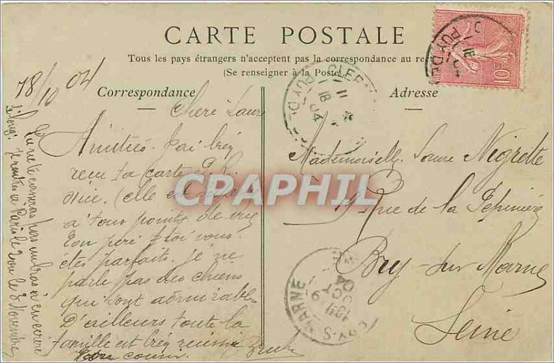 Old Postcard Panorama of Royat