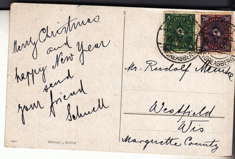 Germany - Angel Delivering Gift 1922