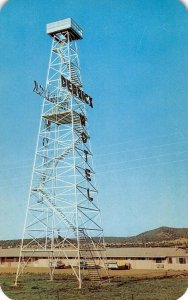 Trinidad, Colorado DERRICK MOTEL Roadside Ellis Thaxton Oil Well c1960s Postcard