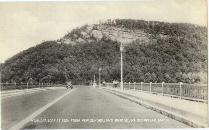 D/B Mt. Sugar Loaf from Sunderland Bridge So Deerfield MA