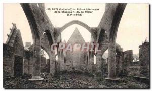 Batz Old Postcard inland ruins of the chapel Our Lady of Mulberry