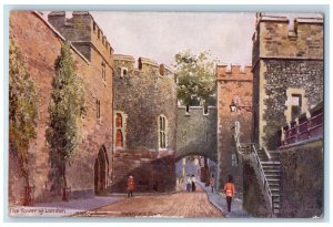 c1910 The Tower of London Bloody Wakefield Tower Oilette Tuck Art Postcard