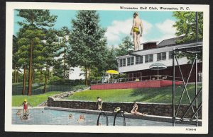 Warrenton Golf Club Swimming Pool Warrenton North Carolina Unused c1953