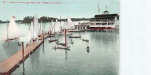 The Oaks, Oregon Yacht Club, Portland Oregon, Early Postcard, Unused