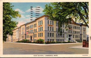 Massachsuetts Lawrence High School 1940 Curteich