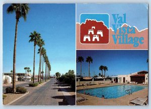 1960 Mesa Arizona Postcard Val Vista Village RV Resort Dr Multiview Playground
