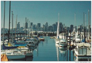 VANCOUVER , B.C. Canada , 1970-80s ; View of Downtown from N. Vancouver