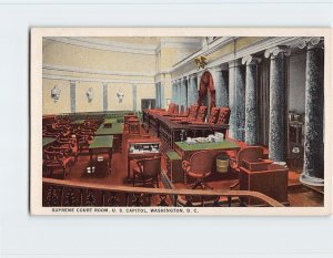 Postcard Supreme Court Room, U. S. Capitol, Washington, District of Columbia