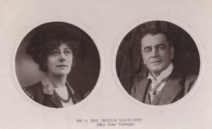 Mr & Mrs Arthur Bourchier Edwardian Actors Rotary Stunning RPC Postcard