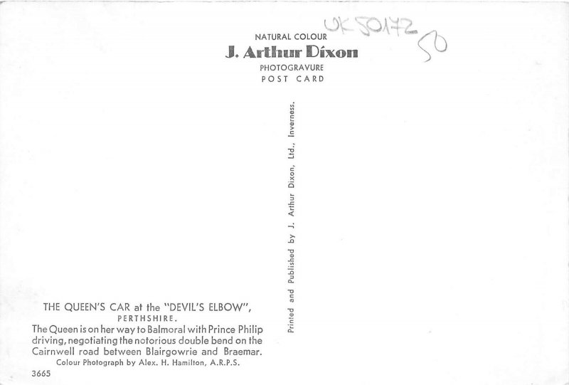 uk50172 queens car devils elbow perthshire scotland uk royalty