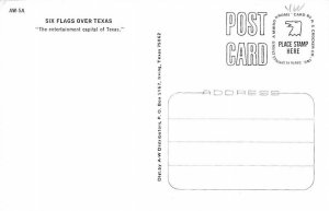 Six Flags Over Texas Postcard