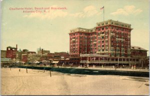 Postcard NJ Atlantic City Chalfonte Hotel - Beach and Boardwalk