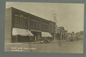 Conrad IOWA RPPC c1910 MAIN STREET nr Marshalltown Gladbrook Grundy Center #3