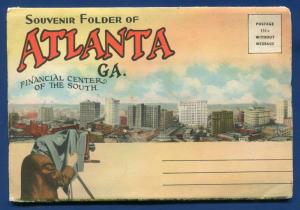 Atlanta Georgia 1920s Brook Haven Country Club Federal Prison postcard folder